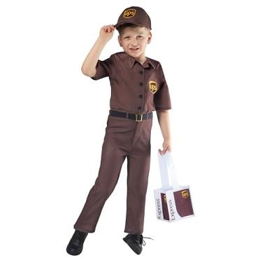 Imagem de Rubies United Parcel Service: Fantasia infantil UPS para crianças, meninos 2T, Marrom, preto, amarelo, 2 Anos