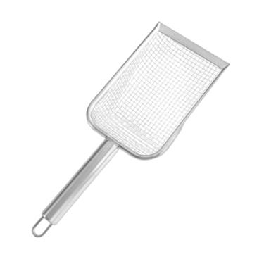 Imagem de Generic Pá para areia de gato, pá para caixa de areia de animal de estimação, tela de malha, limpador de fezes, ferramenta de limpeza, peneira profunda para, Malha de Alça de Prata 6
