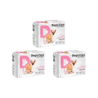 Imagem de Kit Fralda Higiênica Descartável Para Cachorro Fêmea PP 36 unidades