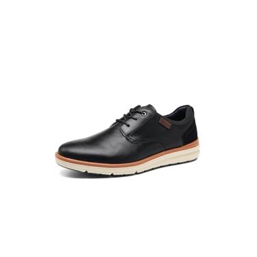 Imagem de DECARSDZ Sapato social masculino casual Oxford para negócios, formal, Derby, tênis de caminhada A073, Preto, 41