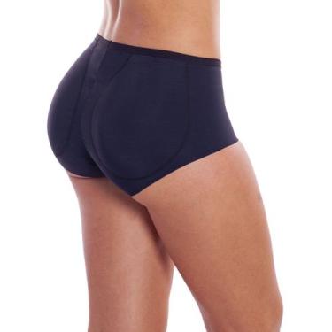 Imagem de Calcinha Caleçon Bumbum Com Enchimento Microfibra Liebe, Preto, M