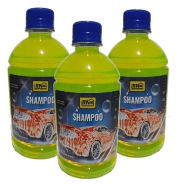 Imagem de Kit 3 Shampoo Automotivo Detergente Concentrado Lava Autos Carro Motos Rn 500ml