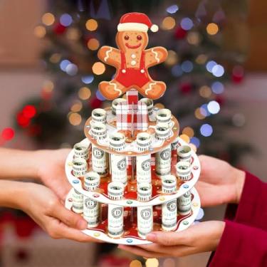 Imagem de Suporte de bolo de Natal, suporte de dinheiro de homem de gengibre para presentes de Natal, ideias de presente de Natal para ele, seu filho, filha, netos