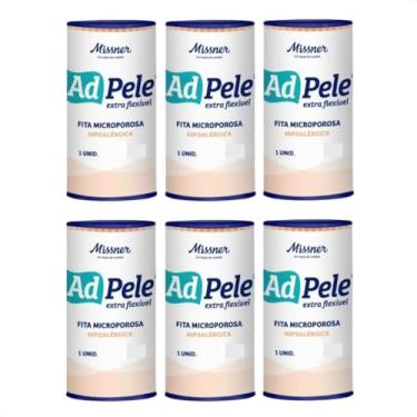 Imagem de Kit 6 Fita Microporosa Hipoalérgica Branca 100 Mm X 4.5 Mt