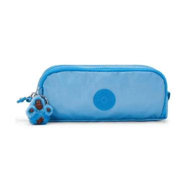 Imagem de Estojo Gitroy Kipling Fairy Aqua Met Azul Médio 10x23x7cm
