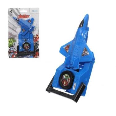 Imagem de Brinquedo Infantil Avião Com Lançador Avengers - Etitoys
