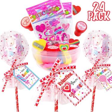 Imagem de Conjunto de papelaria Oriental Cherry Giant Lollipop, pacote com 24 un
