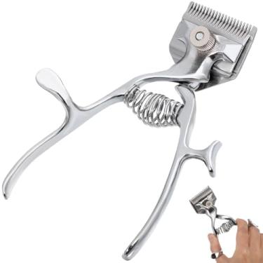 Imagem de KALLORY Aparador de cabelo à moda antiga, cortador de cabelo manual, máquina manual de corte de cabelo, aparador de cabelo manual