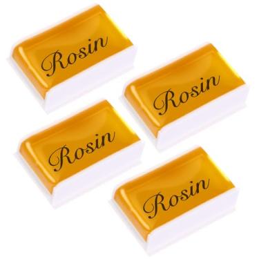 Imagem de Boao 4 peças de resina natural para violino violoncelo viola resina leve baixa poeira para arcos corda instrumento musical acessório
