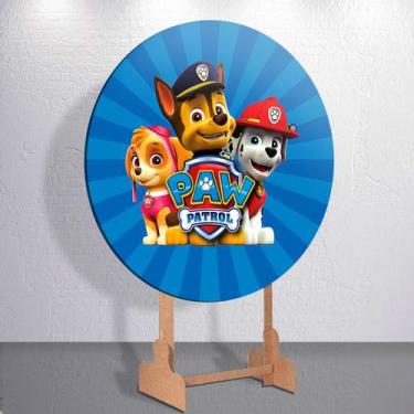 Imagem de Capa p/ Painel Festa Decoração Infantil Patrulha Dog Salvadoral Redond