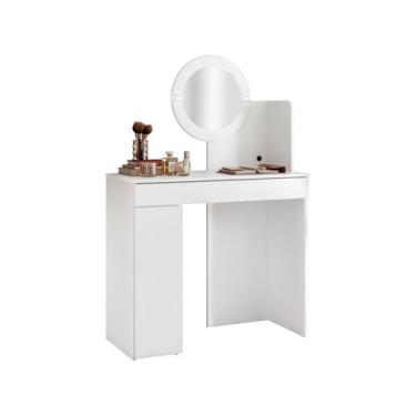 Imagem de Penteadeira com Espelho e LED Móveis Albatroz Aurea, Branco