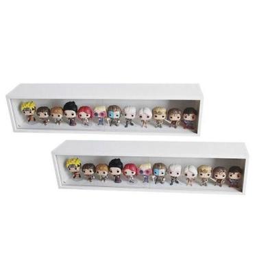 Imagem de Expositor Funko Pop Mdf (médio) Branco, portas em vidro, Dom Móveis - 