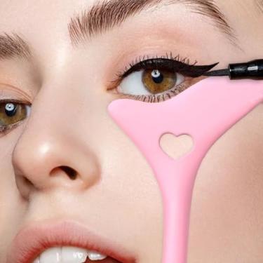 Imagem de Pincel delineador, estêncil, lápis líquido, ferramenta à prova d'água, ajuda de maquiagem, serve para lápis/delineador líquido, adequado para maquiagem delineadora