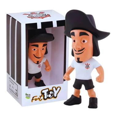 Imagem de Boneco Mascote Corinthians Mosqueteiro Branco Oficial FutToy