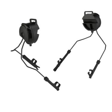 Imagem de Adaptador tático de trilho de capacete para fones de ouvido táticos compatível com Comtac II/III Earmor M31/M32 serve para capacetes Fast, MICH, Wendy (preto/F)