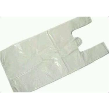 Imagem de 4 Sacola Alça Camiseta Média 38cmx48cm Reciclada 12kg - Higipack