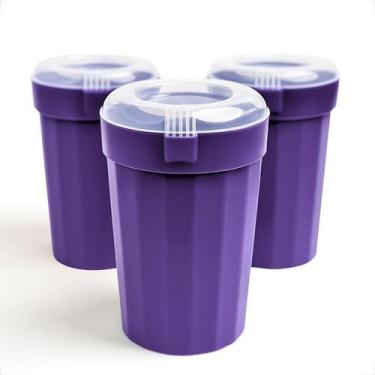 Imagem de Kit 5 Jarras Plásticas 2 Litros Com Tampa Cristal Para Suco e Água - G