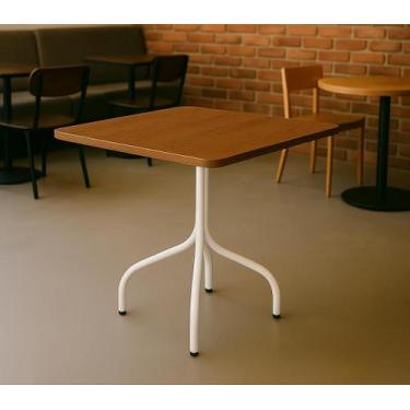 Imagem de Mesa Com Pes De Ferro Para Salas, Areas Externas E Barzinhos Tampo Em 