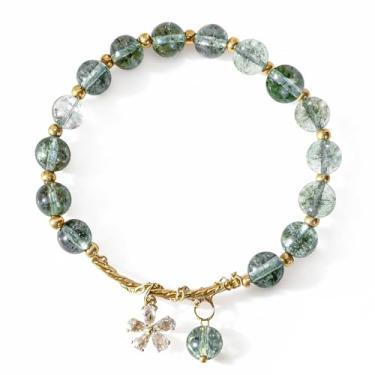 Imagem de picofun Pulseira de miçangas para mulheres, alívio de estresse, ansiedade, ioga, pulseira elástica com contas de cristal, joias modernas feitas à mão, presentes para amantes, mães, amigas, One Size