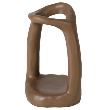 Imagem de LUMINFLY Suporte de escova de dentes de resina, suporte de armazenamento moderno para escovas e velas, organizador de cerâmica feito à mão, design nórdico elegante