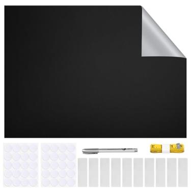 Imagem de ZJRDYYK Cortinas blackout para janelas de quarto, persianas blackout portáteis de 200 x 145 cm, persianas blackout temporárias cortáveis para janelas, berçário, viagem, trailer, proteção de
