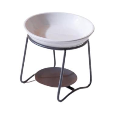 Imagem de Generic Queimador de óleo com estrutura de ferro, incensário com suporte para vela, decoração para casa, aquecedor de óleo, queimador de cera perfumada para, Preto