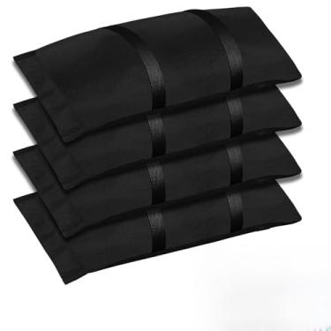 Imagem de Guarda-chuva de pesos de base 4 peças, sacos de areia recarregáveis, total de 89 kg, sacos de areia de lona, à prova de intempéries, pesos de barraca ao ar livre, resistente, melhora a estabilidade