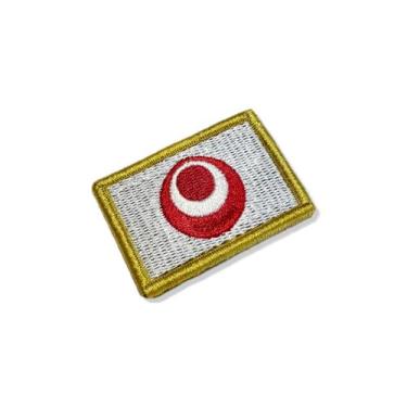 Imagem de BE0414-057A Bandeira Okinawa Japão Patch Bordado 5,7x3,8cm - BR44