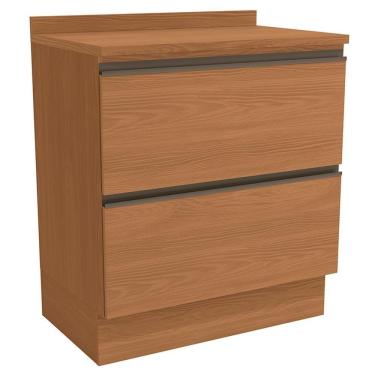 Imagem de Balcao Com Tampo 80 Cm 2 Gavetas Mdp Maxxi G755 Kappesberg Canela