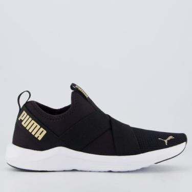 Imagem de Tênis Puma Prowl Slip On BDP Feminino Preto e Dourado, 35