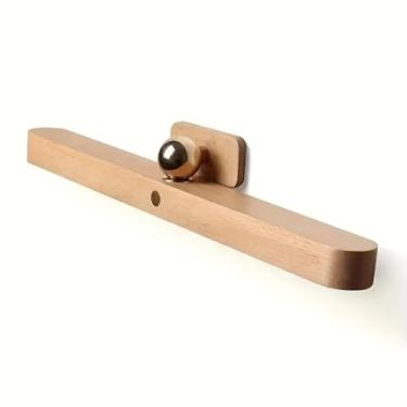 Imagem de Luz Noturna LED de Madeira com Espelho, Lâmpada de Parede Magnética Portátil Recarregável(1 PEÇA)