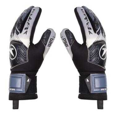 Imagem de Luva de goleiro Profissional futebol de campo Basic PRO (Preto/Branco, 8)