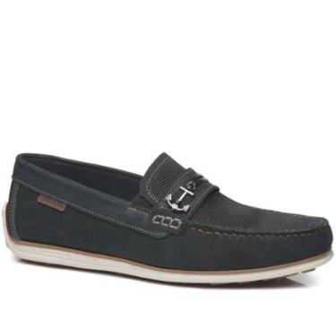 Imagem de Mocassim Pegada Masculino em Couro Marinho 142007-05-Masculino