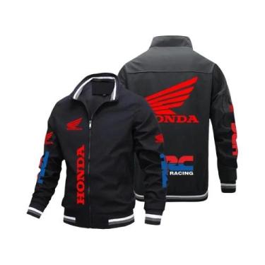 Imagem de Jaqueta Bomber Masculina Para Motocicleta Honda Moto 2025 Estilo Baseb