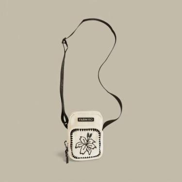 Imagem de Bolsa Gema Farm ETC Hibisco Branca Original Verão 26