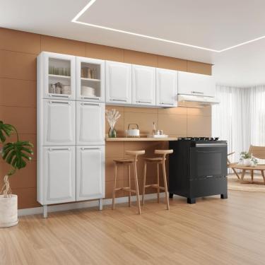 Imagem de Cozinha Completa Itatiaia Tarsila 280cm Aço Branco