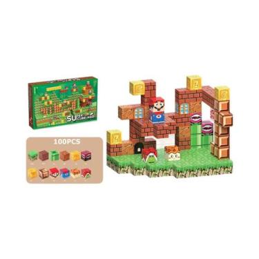 Imagem de Conjunto De Blocos Magnéticos STEM Montessori Brinquedos Sensoriais Pa