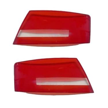 Imagem de compatível com audi a6 2006 2007 2008 escudo da luz traseira traseira substituição luzes de freio lente luz traseira vidro auto capa traseira(Left and Right)
