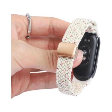 Imagem de Pulseira Magnética De Nylon Trançado Para Xiaomi Mi Band 10 9 8, Acess