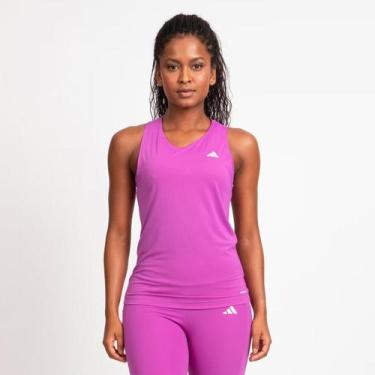 Imagem de Regata Adidas Own The Run 3S Feminina Roxa, M