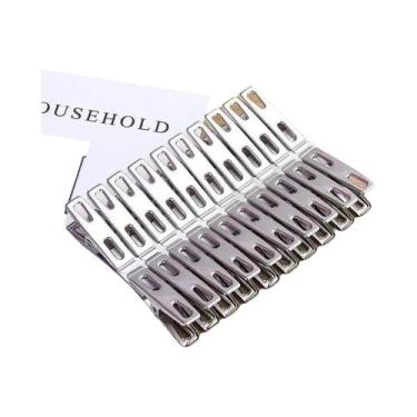 Imagem de Pregadores De Roupa Em Aço Inoxidável 10/20/50 Peças 4.5cm Clips De Li