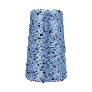 Imagem de Lã De Tricô Especial Com Lantejoulas De Seda Mercerizada De Verão 50g 