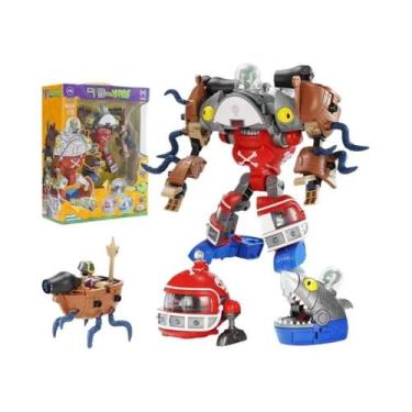 Imagem de Figuras De Ação Para Crianças Plants Vs Zombies Robô Melon-pult Chompe