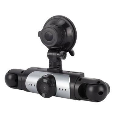 Imagem de Luocute Câmera de Painel de 4 Lentes, Gravador de Vídeo DVR para Carro HD 1080P WiFi APP Controle Cobertura de 360 ​​graus Frente Traseira Esquerda Direita, Com Cartão de Armazenamento