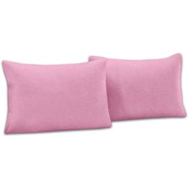 Imagem de 02 Fronhas 400 Fios Com Zíper 100% Algodão - Rafaloro, Rosa
