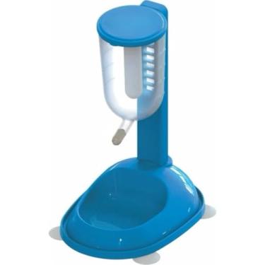 Imagem de Comedouro e Bebedouro Automático para Cães e Gatos - Prático e Seguro, Ferramenta Essencial de Cuidados com Pets (AZUL - SIMPLES)