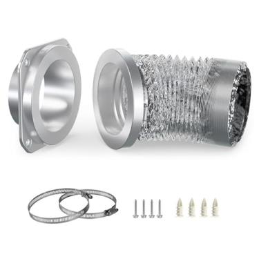 Imagem de Jectse Acoplamento Magnético de Ventilação do Secador, Kit de Conector Rápido de Vedação Hermética Com Mecanismo de Autoalinhamento para Mangueira de Exaustão do Secador, Mangueira de