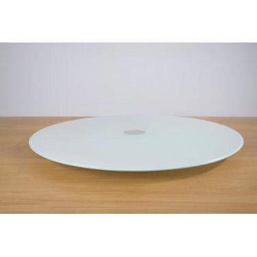 Imagem de Centro Mesa Prato Giratório Vidro Temperado 80cm Resistente - - Ornato
