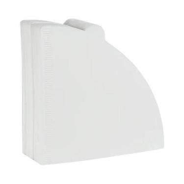 Imagem de Filtro De Café Em Papel De Polpa De Madeira Natural Em Forma De V 10-1