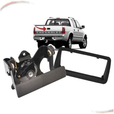 Imagem de Kit Maçaneta Externa + Moldura Texturizada Tampa Caçamba S10